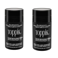 Toppik Twin Pack (Black) Rambut Building Fibers with Keratin, 12g + 12g
